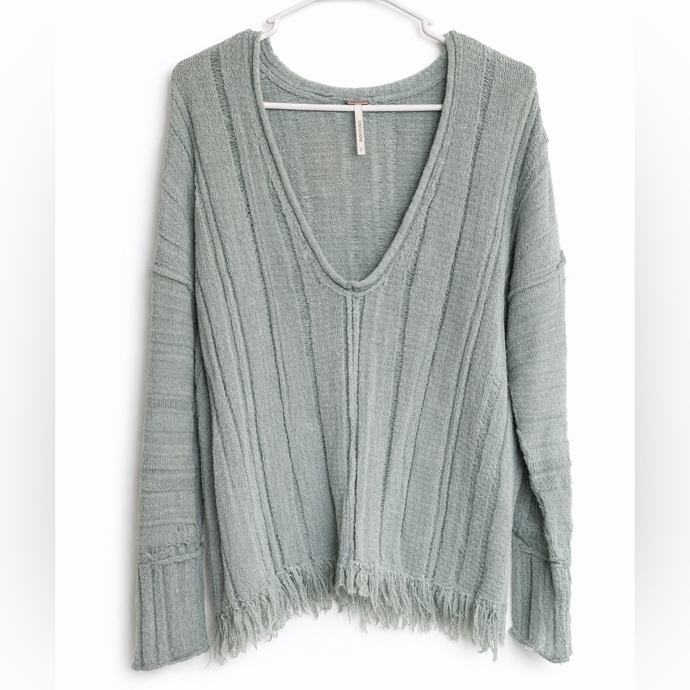 Free People Ocean Drive Pullover Sweater Size Small Boho Lightweight